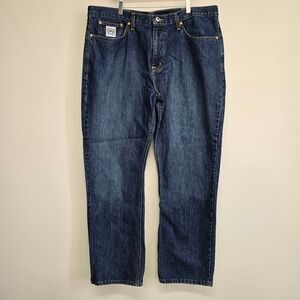 Cinch White Label Jeans Mens 40x32 Blue Relaxed Fit Western Cowboy Denim